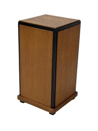 1930s Art Deco Modernist Pedestal in Oak with Black Lacquer
